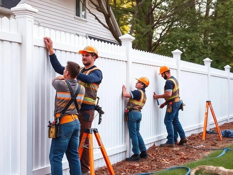Licensed fence contractor team in Wilmington NC